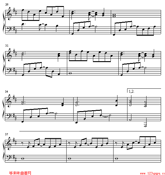燕子花 - Swallow Flower-冬季恋歌钢琴曲谱（图3）