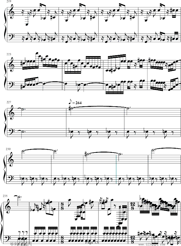 魂斗罗-韦昌宜版-游戏钢琴曲谱（图15）