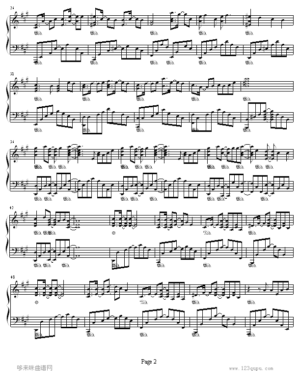 shissou-《樱兰高校男公关部》插曲-影视钢琴曲谱（图2）