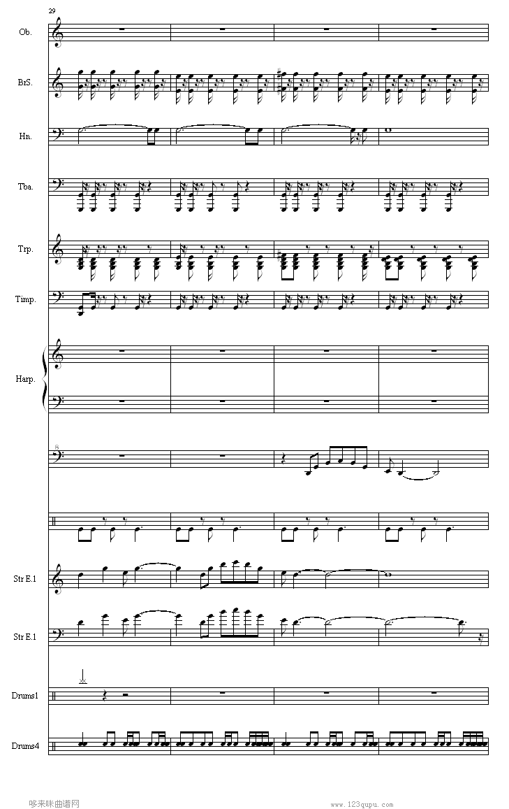 幻想水浒传-游戏钢琴曲谱（图4）