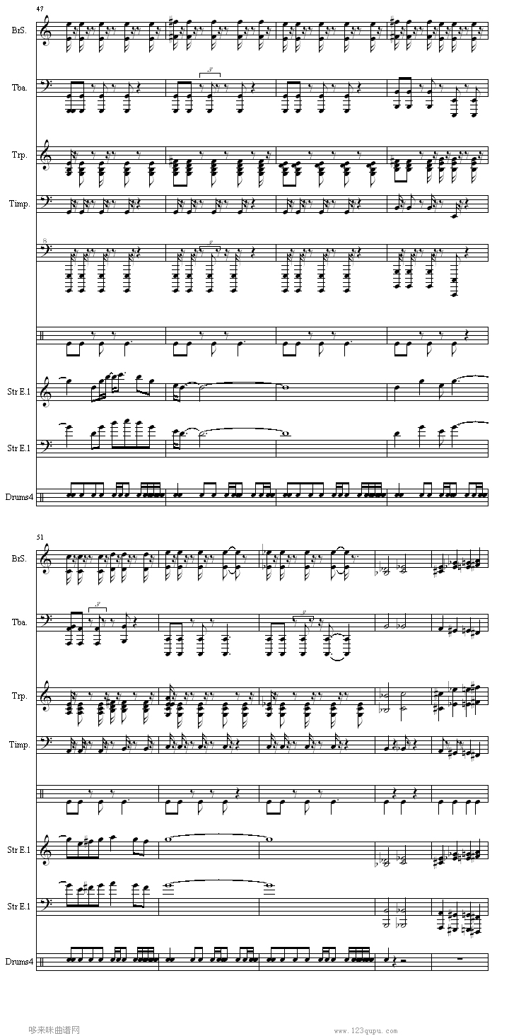 幻想水浒传-游戏钢琴曲谱（图7）