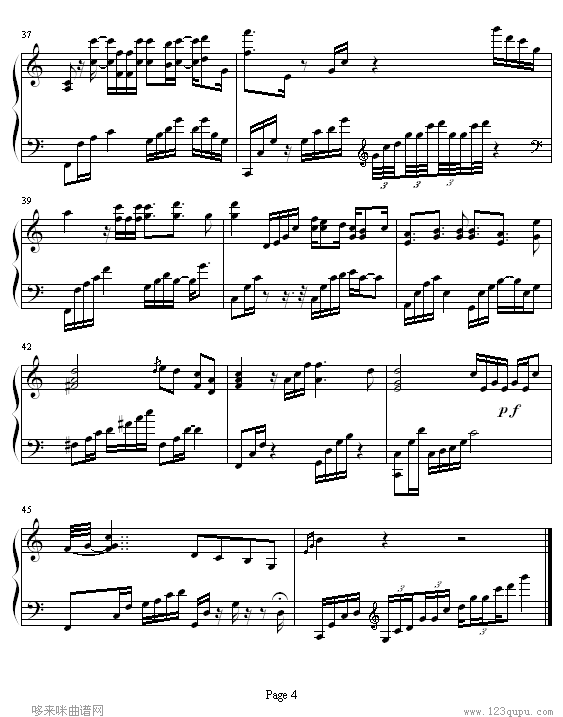 保护色-终极一班-终极一班钢琴曲谱（图4）