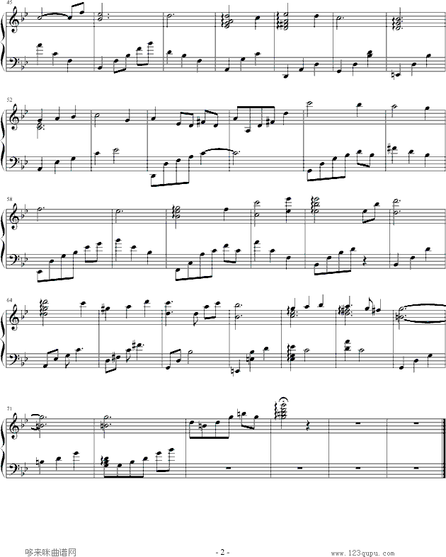Trough pain钢琴曲谱（图2）