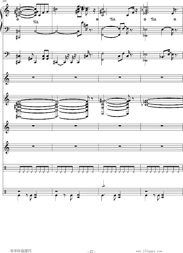 我心永恒-总谱-影视钢琴曲谱（图27）