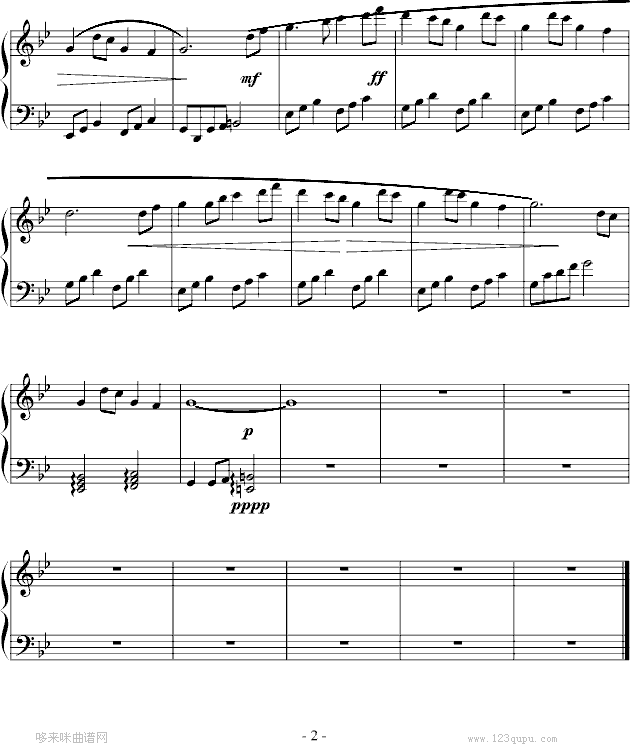超越时空的思念-犬夜叉钢琴曲谱（图2）