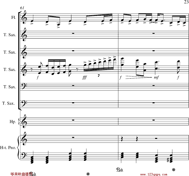 心雨-周杰伦钢琴曲谱（图23）
