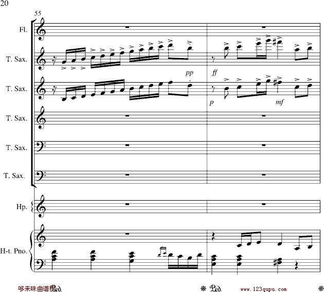心雨-周杰伦钢琴曲谱（图20）