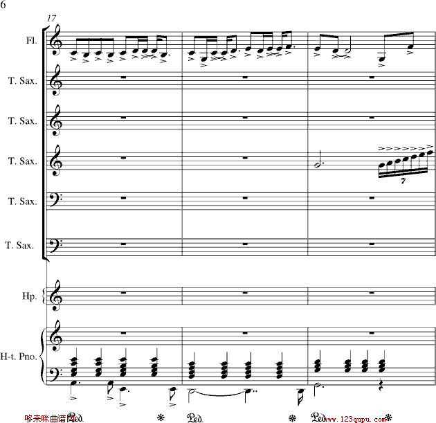心雨-周杰伦钢琴曲谱（图6）