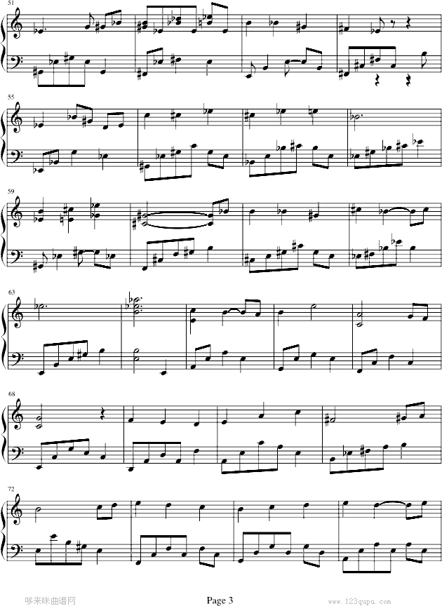 忘了爱-片尾曲钢琴曲谱（图3）