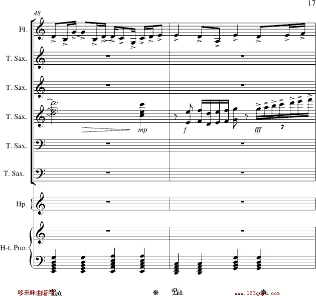 心雨-周杰伦钢琴曲谱（图17）