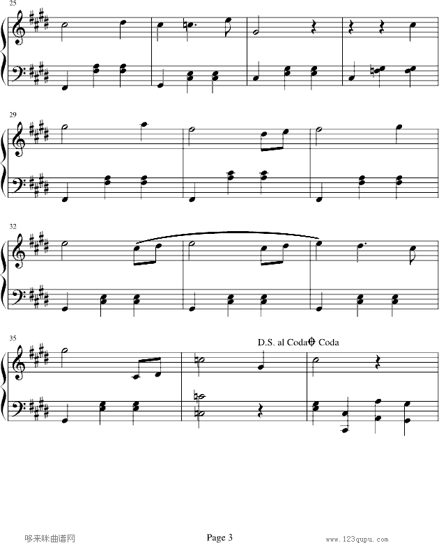 A SAD MOTIVE-春天华尔兹钢琴曲谱（图3）