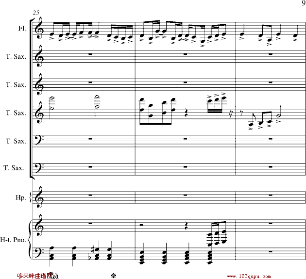 心雨-周杰伦钢琴曲谱（图9）