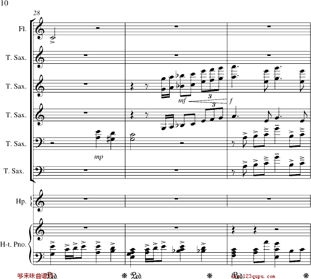 心雨-周杰伦钢琴曲谱（图10）