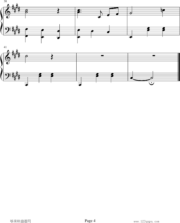 A SAD MOTIVE-春天华尔兹钢琴曲谱（图4）