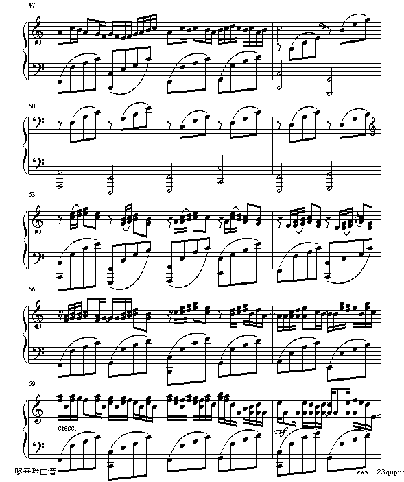Kanon by Pachelbel-帕赫贝尔-Pachelbel钢琴曲谱（图4）
