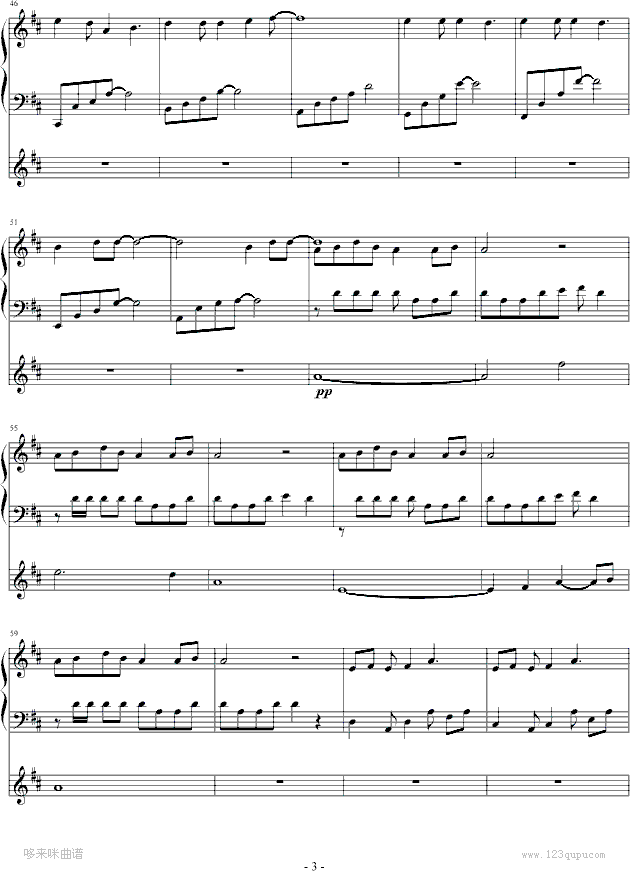 千里之外-弹唱-windtsao版-周杰伦钢琴曲谱（图3）