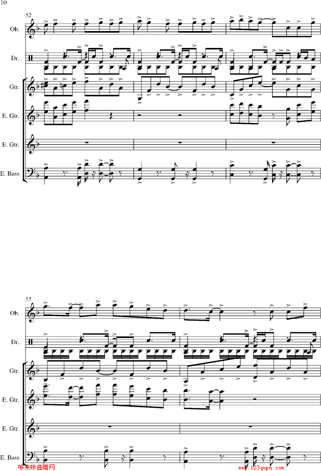 一路向北-总谱-manle版-周杰伦钢琴曲谱（图10）
