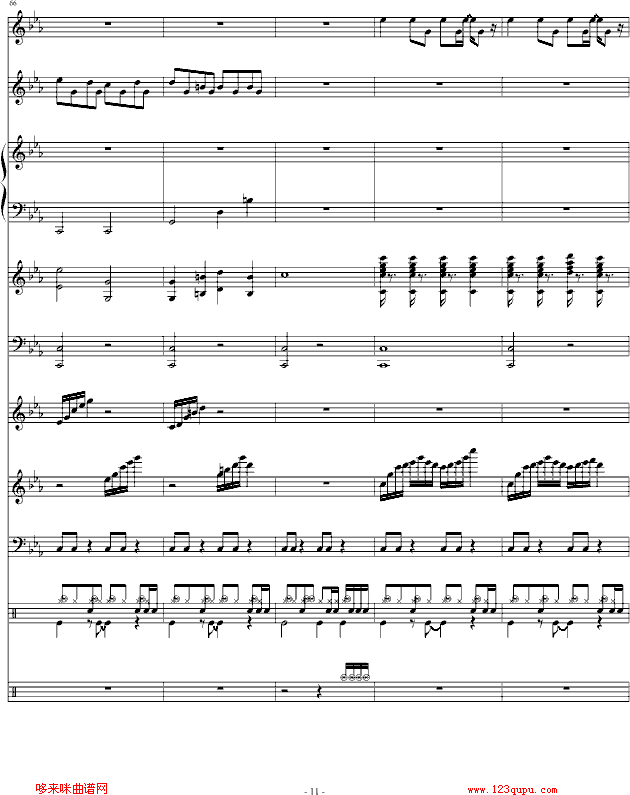 暗斗-总谱-周杰伦钢琴曲谱（图11）