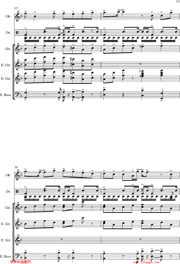 一路向北-总谱-manle版-周杰伦钢琴曲谱（图11）