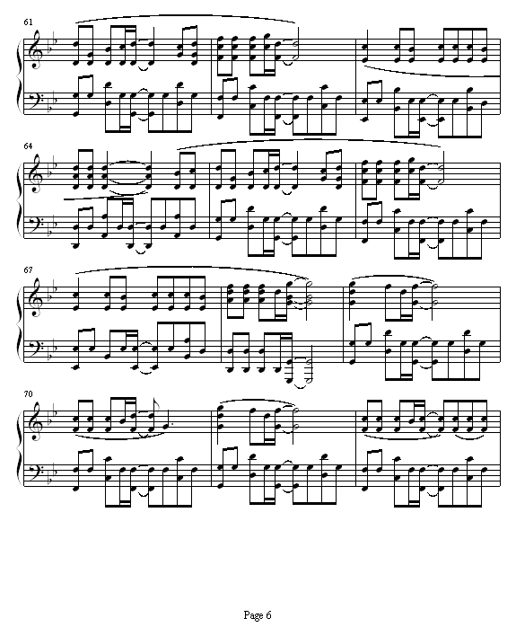 第二世-谢霆锋钢琴曲谱（图6）