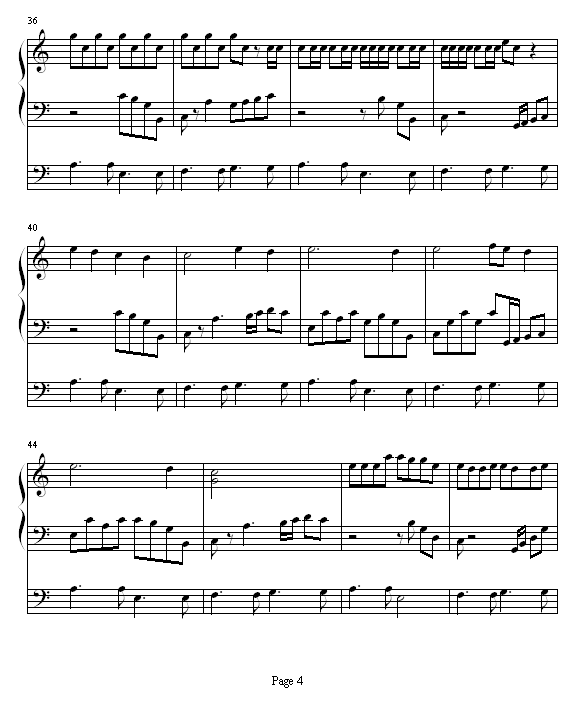 香草吧噗-南拳妈妈钢琴曲谱（图4）