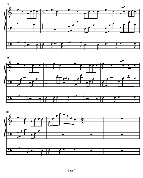 香草吧噗-南拳妈妈钢琴曲谱（图7）