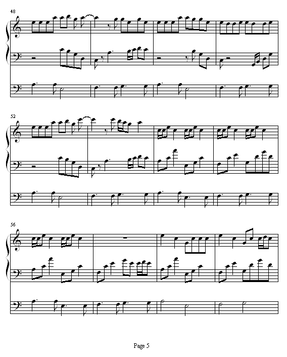 香草吧噗-南拳妈妈钢琴曲谱（图5）