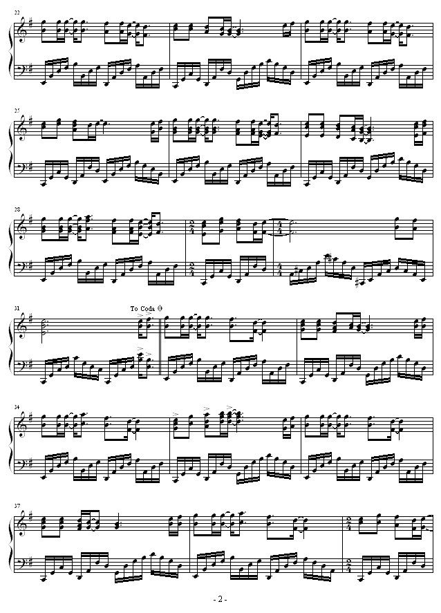 秋天不回来-王强钢琴曲谱（图2）