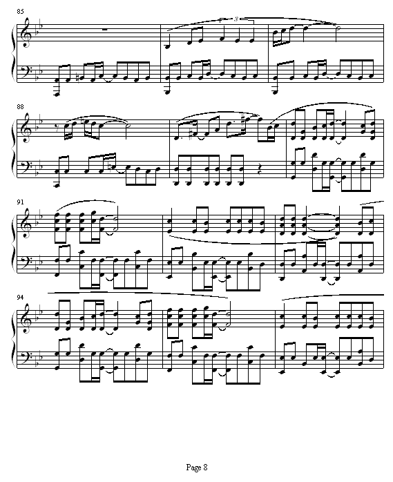 第二世-谢霆锋钢琴曲谱（图8）