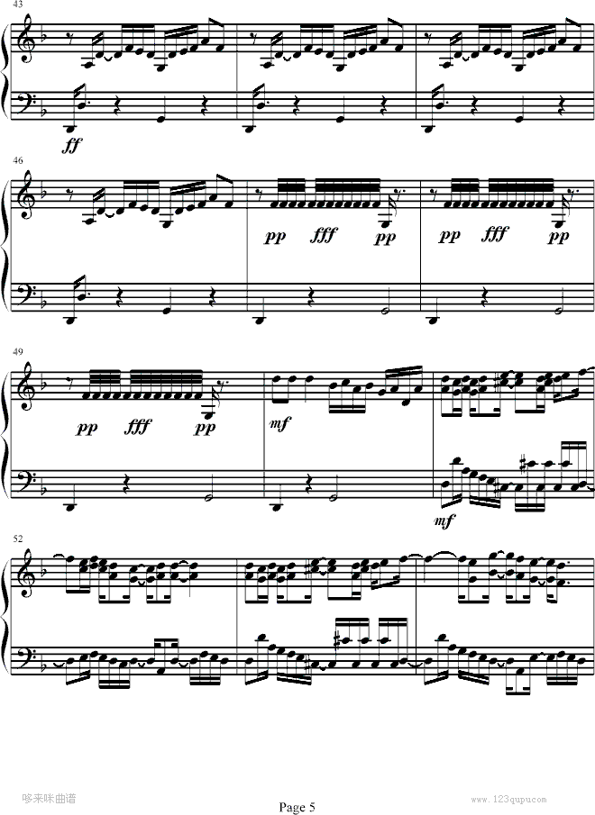 完美主义-周杰伦钢琴曲谱（图5）