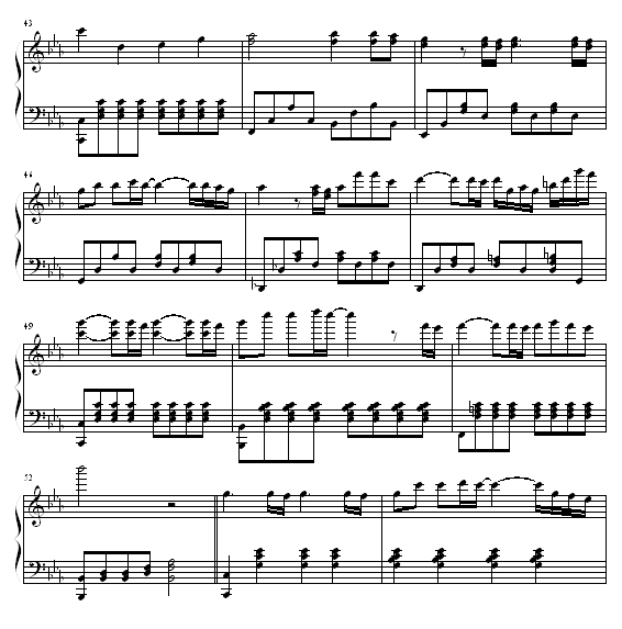 当年情-张国荣钢琴曲谱（图5）