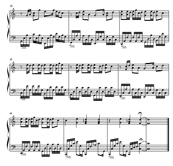 发如雪-周杰伦钢琴曲谱（图4）