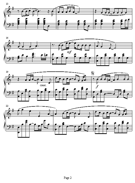 香水-谢霆锋钢琴曲谱（图2）