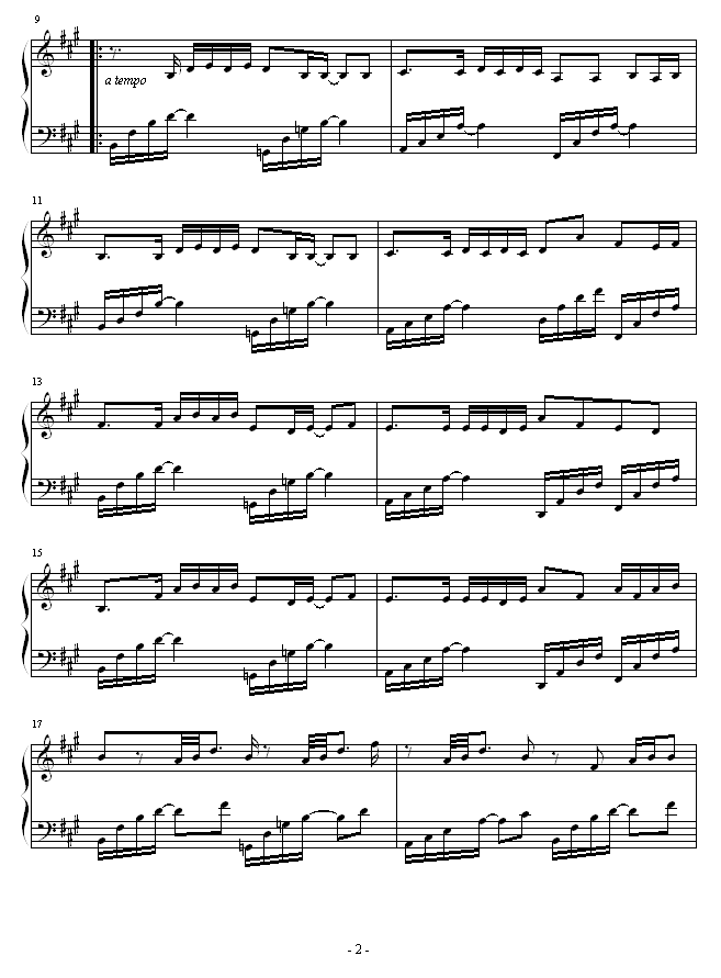 愿望-胡彦斌钢琴曲谱（图2）