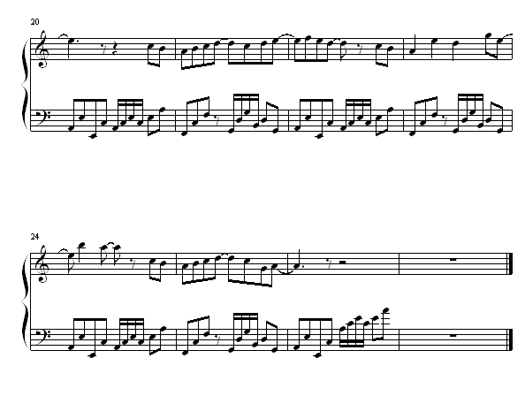 不死之身-林俊杰钢琴曲谱（图2）