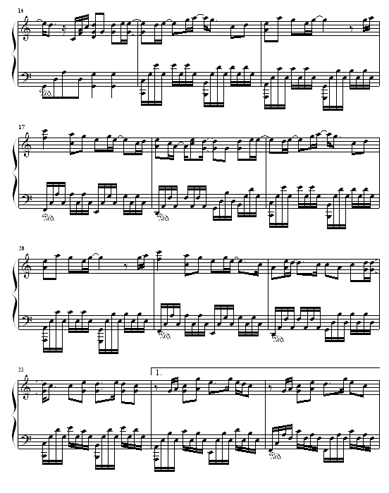 发如雪-周杰伦钢琴曲谱（图2）
