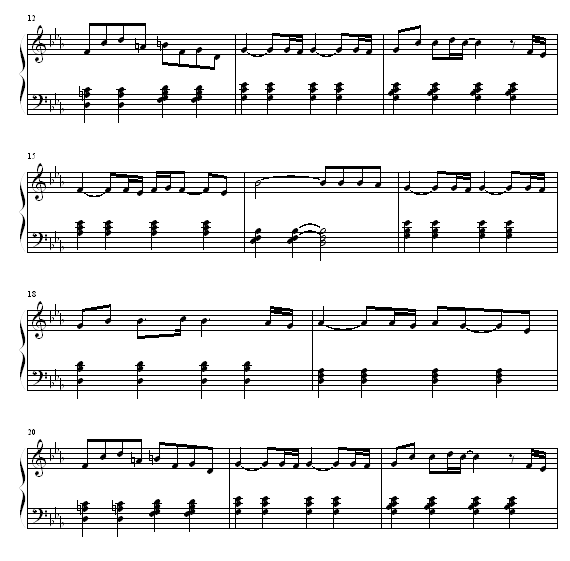 当年情-张国荣钢琴曲谱（图2）