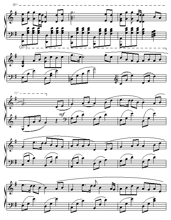 祝福-张学友钢琴曲谱（图4）