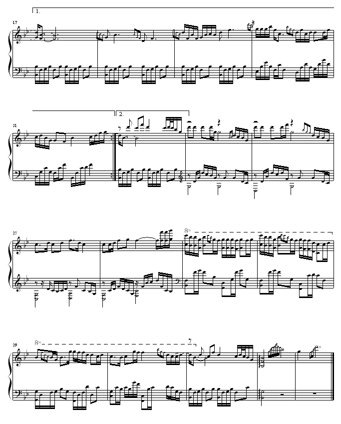 花好月圆-任贤齐钢琴曲谱（图2）