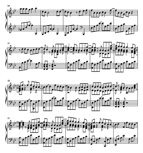 浪漫手机-周杰伦钢琴曲谱（图2）