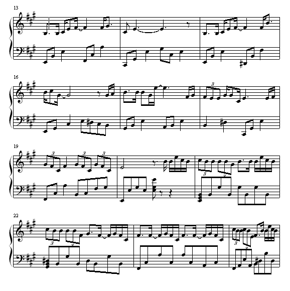 冰雨-刘德华钢琴曲谱（图2）