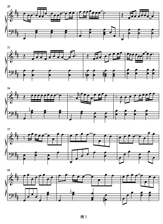 Kiss Goodbye-王力宏钢琴曲谱（图3）