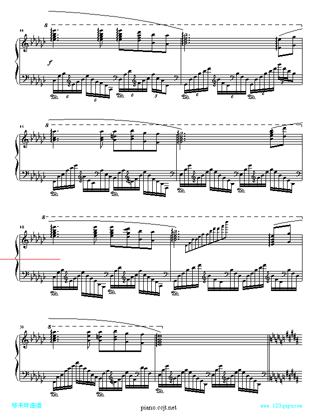 白月光-张信哲钢琴曲谱（图4）