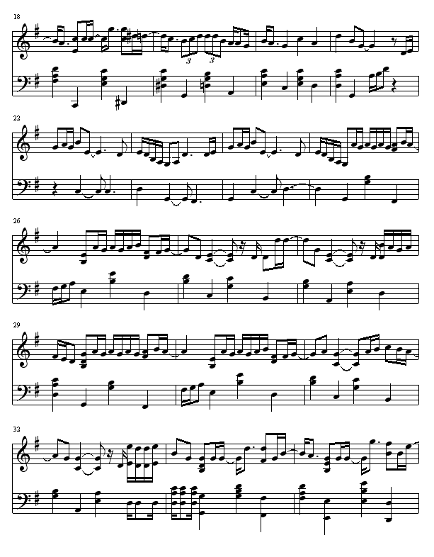 单车-陈奕迅钢琴曲谱（图2）