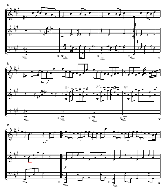 05895464版.龙卷风-周杰伦钢琴曲谱（图2）