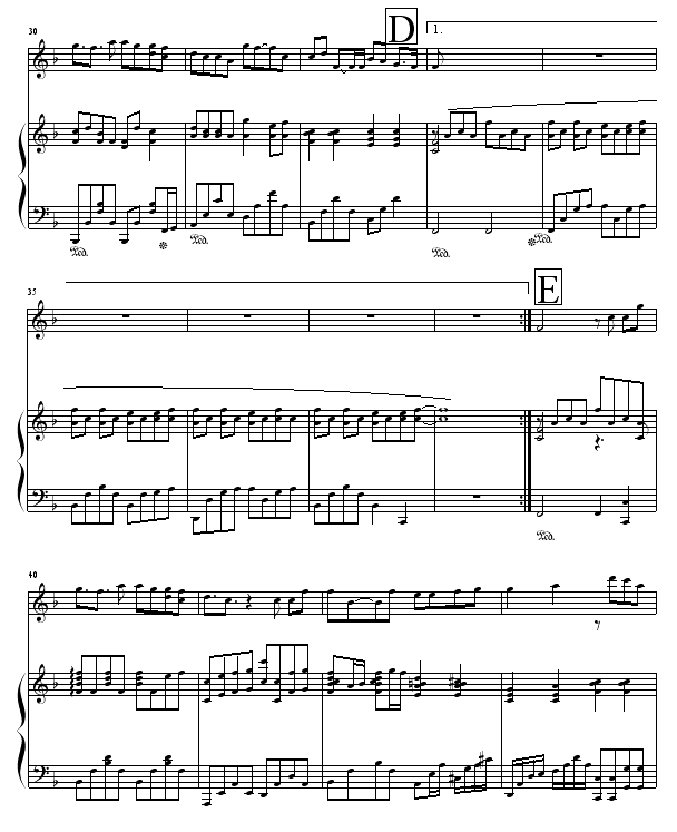 一路向北-周杰伦钢琴曲谱（图3）