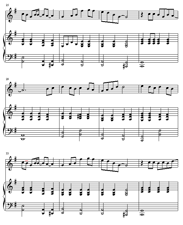 世界末日-弹唱版-周杰伦钢琴曲谱（图3）