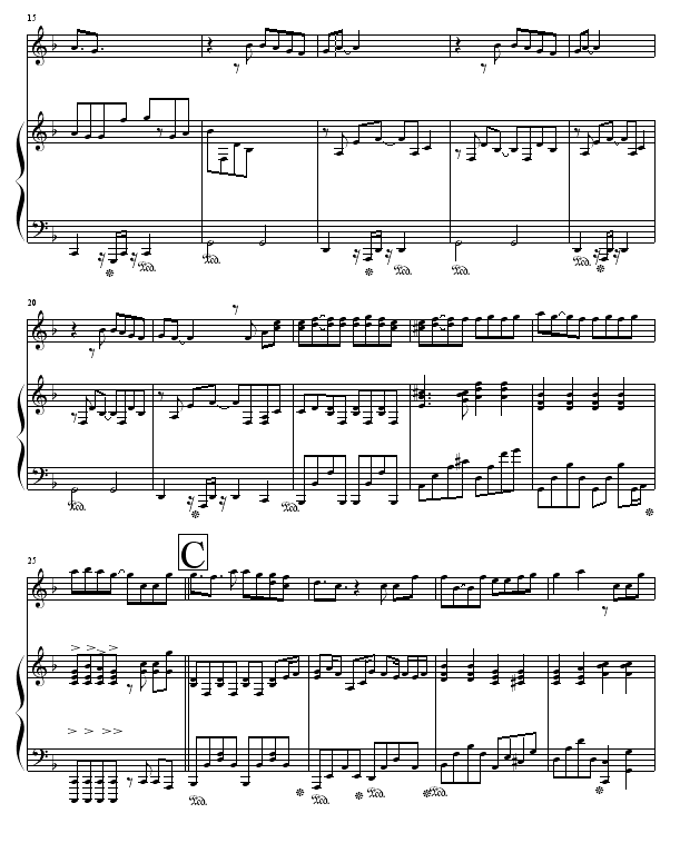 一路向北-周杰伦钢琴曲谱（图2）