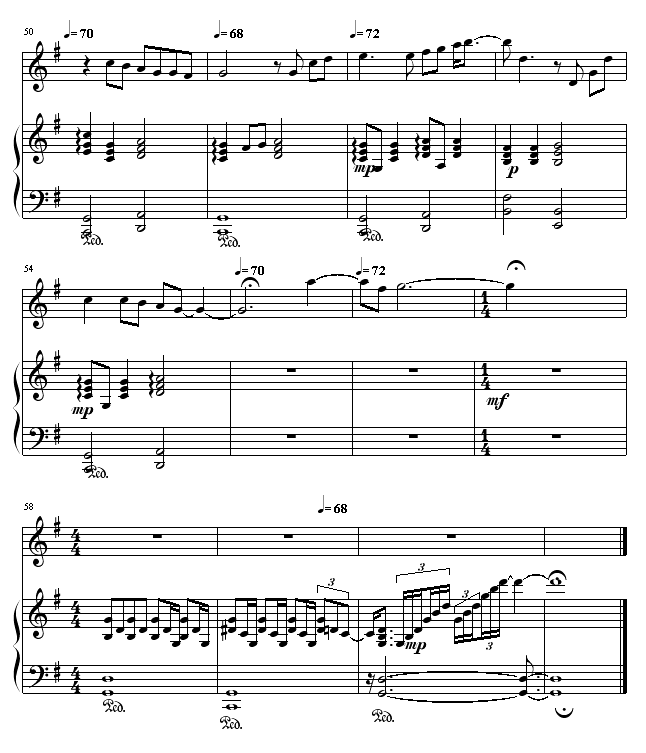 蜗牛-周杰伦钢琴曲谱（图4）
