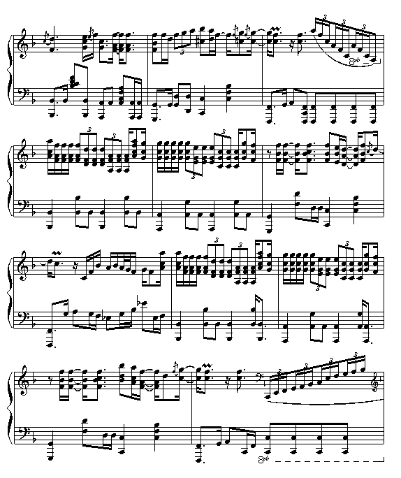 爱如潮水-张信哲钢琴曲谱（图3）